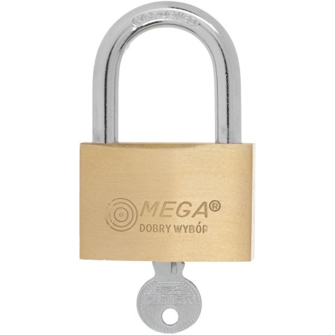 Kłódka. mosiężna wzmocn. hartow. kabłąk 32mm szt.1 skin pack