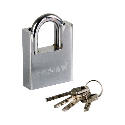 Kłódka żeliwna wzmc. 50mm kabłąk hart. klucz frez. proline Kłódka żeliwna wzmc. 50mm kabłąk hart. klucz frez. proline