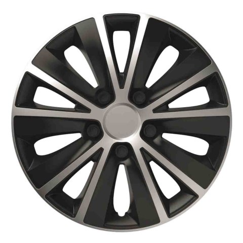 Kołpak samochodowy czarno srebrny rapide 15" cali