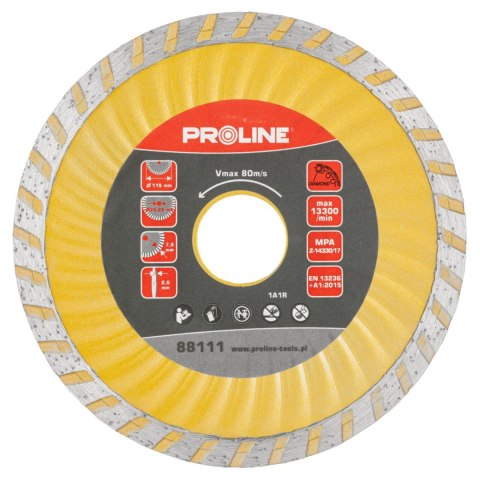 Tarcza diam. super turbo (mat.bud) 115*2.2*7.2*22.2 proline Tarcza diam. super turbo (mat.bud) 115*2.2*7.2*22.2 proline