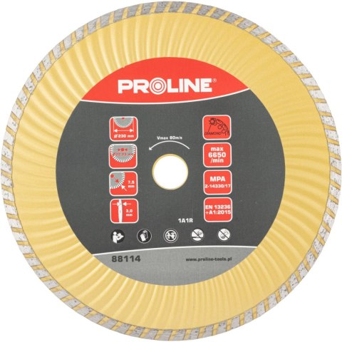 Tarcza diam. super turbo (mat.bud) 230*2.8*7.6*22.2 proline Tarcza diam. super turbo (mat.bud) 230*2.8*7.6*22.2 proline
