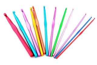 AG645 Szydełka metalowe 12szt