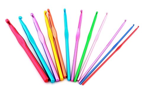 AG645 Szydełka metalowe 12szt