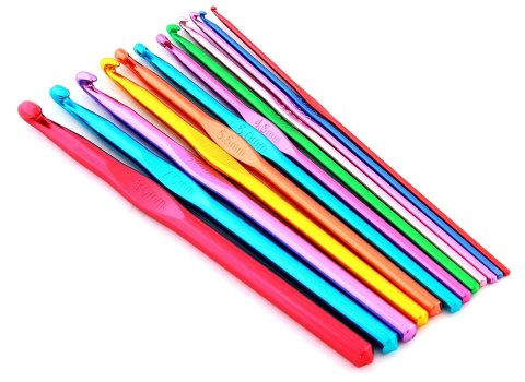 AG645 Szydełka metalowe 12szt