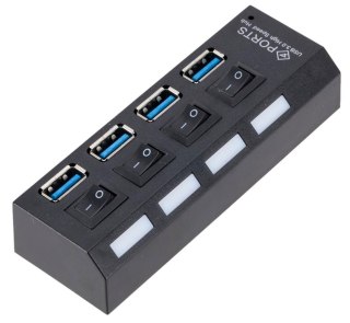 AK244B Hub usb 3.0 4 porty b/z