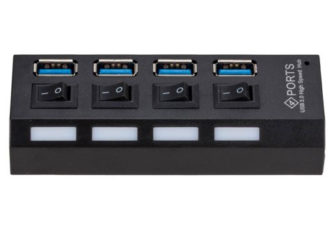 AK244B Hub usb 3.0 4 porty b/z