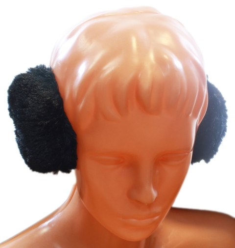 BQ18A Ciepłe nauszniki zimowe czarne