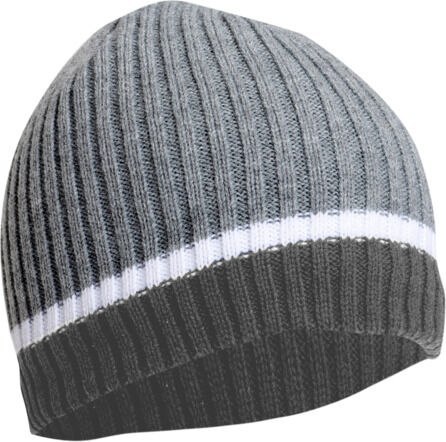 Czapka akrylowa z ociepliną szaro-biała, lahti Czapka akrylowa z ociepliną szaro-biała, lahti