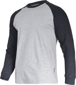 Koszulka z dł. rękaw. 190g/m2, szaro-czar., "xl", ce, lahti