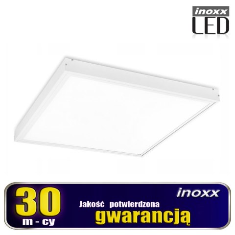 Panel led 60x60 36w lampa sufitowa kaseton 3000k ciepły + ramka natynkowa