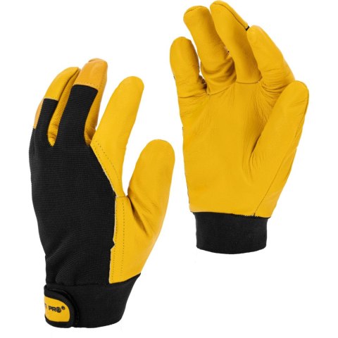 Rękawice ociep. brąz.-czar. l251210p, karta, "10", ce,lahti