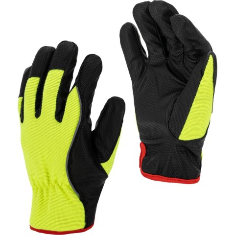 Rękawice ociep. żółte l250708p, karta, "8", ce, lahti