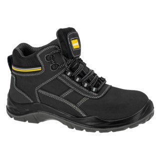 Trzewiki nubukowe czarno-żółte, s3 src, "46", ce, lahti