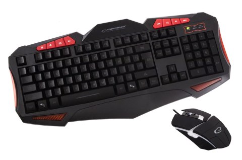 EGK3000 Esperanza zestaw przewod. multimed. gaming led usb shelter