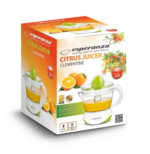 EKJ001G Esperanza wyciskarka do cytrusów clementine biało-zielona EKJ001G Esperanza wyciskarka do cytrusów clementine biało-zielona