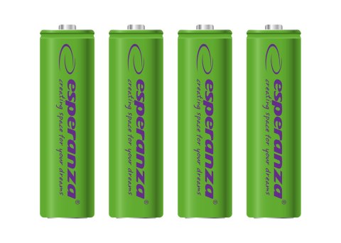 EZA104G Esperanza akumulatorki ni-mh aa 2000mah 4szt. zielone