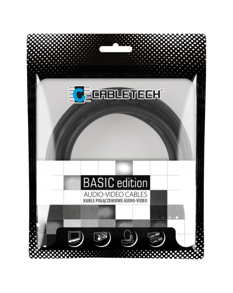 Kabel 3.5 wtyk stereo - 3.5 gniazdo stereo 1.8m Cabletech Basic Edition Kabel 3.5 wtyk stereo - 3.5 gniazdo stereo 1.8m Cabletech Basic Edition