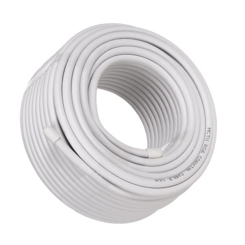 Kabel koncentryczny Maclean, Przewód antenowy satelitarny, RG6 1.02CU+4.8FPE+CU/P+32*0.12CU+6.8PVC, 25M, MCTV-470