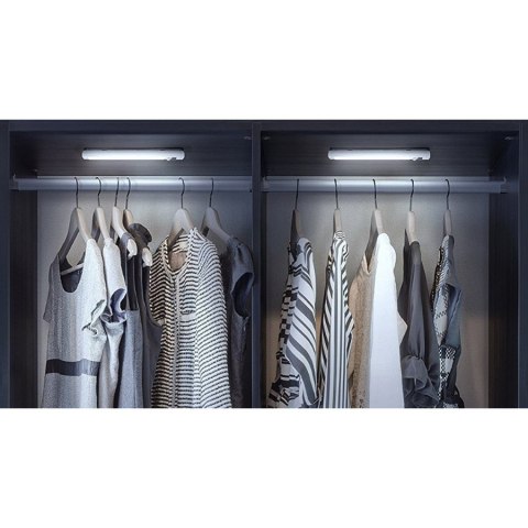 Lampa kuchenna LED Maclean, podszafkowa 9 SMD, na baterie, czujnik PIR on/off, MCE166