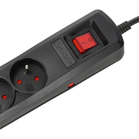 Listwa zasilająca R5 5g 3m czarna ARcon