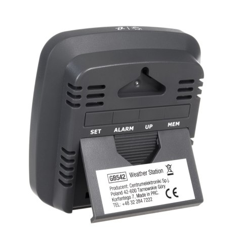Stacja pogody bezprzewodowa GreenBlue, z systemem DCF, kalendarz, alarm, GB542