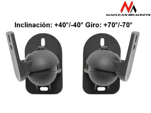 Uchwyt głośnikowy Maclean, do kolumn, komplet 2 szt, 3,5kg, MC-526