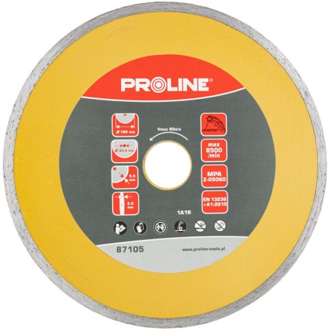 Tarcza diamentowa pełna (mat.bud) 180*2.6*5.5*25.4 proline Tarcza diamentowa pełna (mat.bud) 180*2.6*5.5*25.4 proline