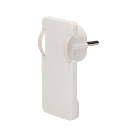 Wtyczka płaska, Uni-Schuko z uchwytem, biała