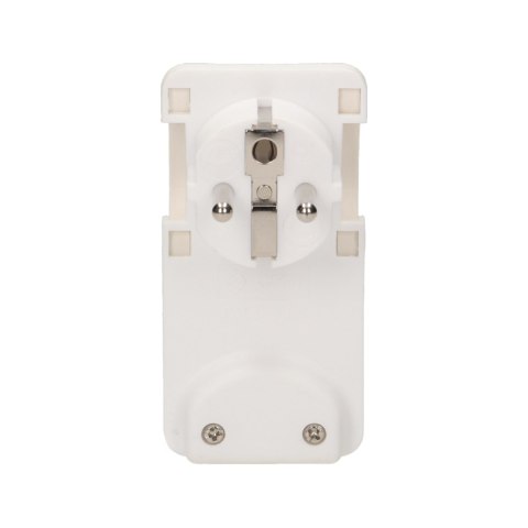 Wtyczka płaska, Uni-Schuko z uchwytem, biała