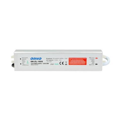Zasilacz do LED 12VDC 50W, IP67
