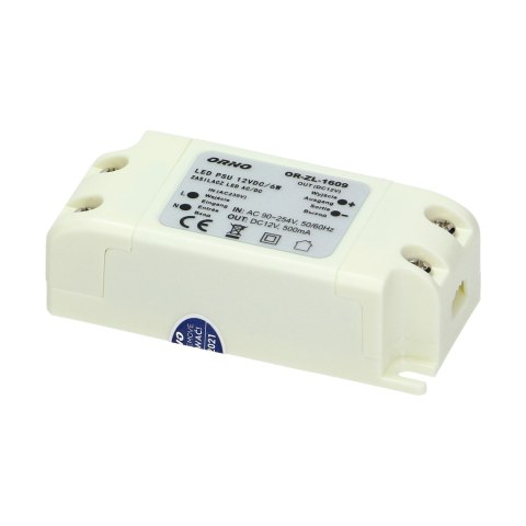 Zasilacz do LED 12VDC 6W, IP20
