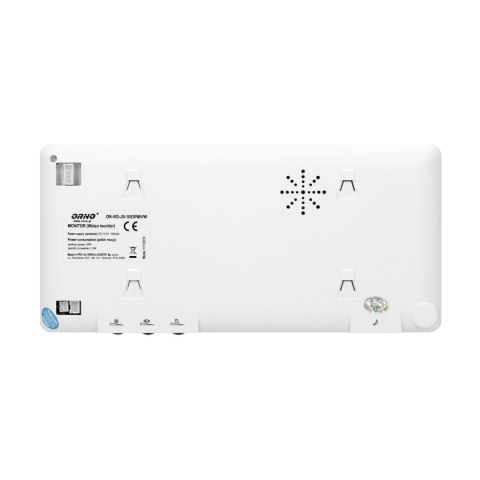 Zestaw wideodomofonowy bezsłuchawkowy, kolor, 7" LCD, pin hole, pamięć, z czytnikiem breloków zbliżeniowych, biały, ARCUS RFID