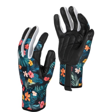 Rękawice skóra koz. kwiatki l272608p, karta, "8", ce, lahti