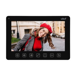 Wideo monitor bezsłuchawkowy, kolorowy, LCD 7? do zastosowania w systemach VIBELL, czarny