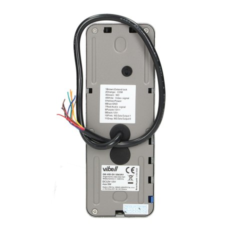 Zestaw wideodomofonowy, bezsłuchawkowy kolor, LCD 7", dotykowy, menu OSD, pamięć, gniazdo na kartę SD, DVR, sterowanie bramą, z 