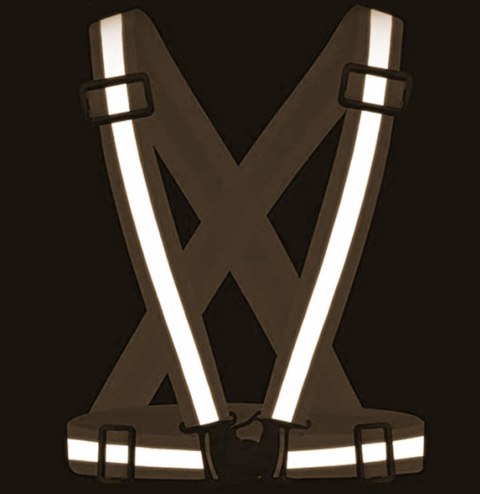 AG590C Szelki odblaskowe kamizelka orang