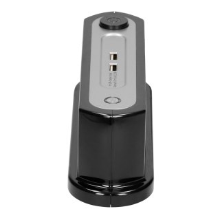 Listwa zasilająca nabiurkowa z wyłącznikiem 3x2P+Z, ładowarka 2xUSB 2.4A, Ogranicznik przepięć TYP 3, kabel H05VV-F 3x1,5, długo