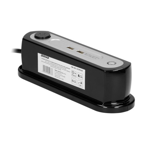 Listwa zasilająca nabiurkowa z wyłącznikiem 3x2P+Z, ładowarka 2xUSB 2.4A, Ogranicznik przepięć TYP 3, kabel H05VV-F 3x1,5, długo