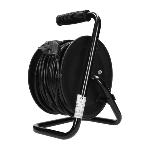 Przedłużacz bębnowy, 4 gniazda 2P+Z (schuko), kabel PVC H05VV-F 3x1.5mm?, długość - 30m, Termik, Przesłony torów prądowych. Przedłużacz bębnowy, 4 gniazda 2P+Z (schuko), kabel PVC H05VV-F 3x1.5mm?, długość - 30m, Termik, Przesłony torów prądowych.