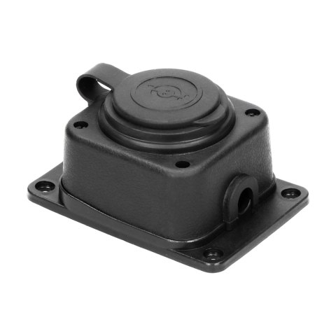 Rozgałęźnik bryzgoszczelny i odporny na uderzenia, IP44, 1 gniazdo 2P+Z, 16A, 230V AC, gumowy, uniepalniony, wersja schuko