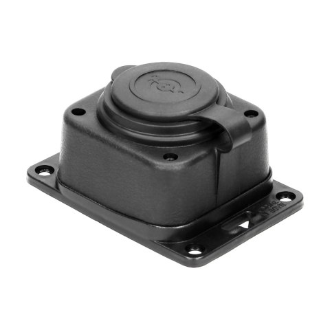 Rozgałęźnik bryzgoszczelny i odporny na uderzenia, IP44, 1 gniazdo 2P+Z, 16A, 230V AC, gumowy, uniepalniony, wersja schuko