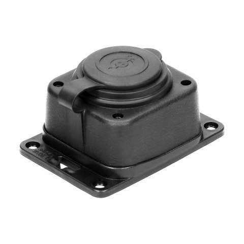 Rozgałęźnik bryzgoszczelny i odporny na uderzenia, IP44, 1 gniazdo 2P+Z, 16A, 230V AC, gumowy, uniepalniony