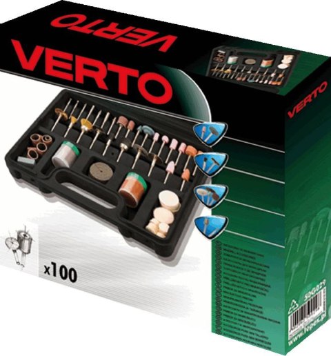 Akcesoria do miniwiertarki, zestaw 100 szt. Akcesoria do miniwiertarki, zestaw 100 szt.