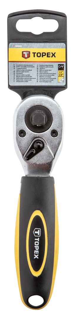 Grzechotka krótka podwójna 1/2" x 3/8", 175 mm