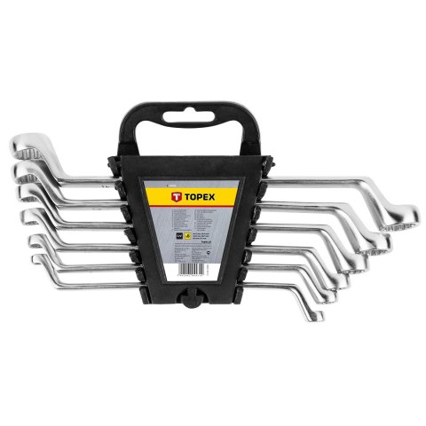 Klucze oczkowe odgięte 6-17 mm, zestaw 6 szt. Klucze oczkowe odgięte 6-17 mm, zestaw 6 szt.