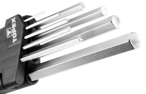 Klucze sześciokątne 1.5-10 mm, zestaw 9 szt. Klucze sześciokątne 1.5-10 mm, zestaw 9 szt.