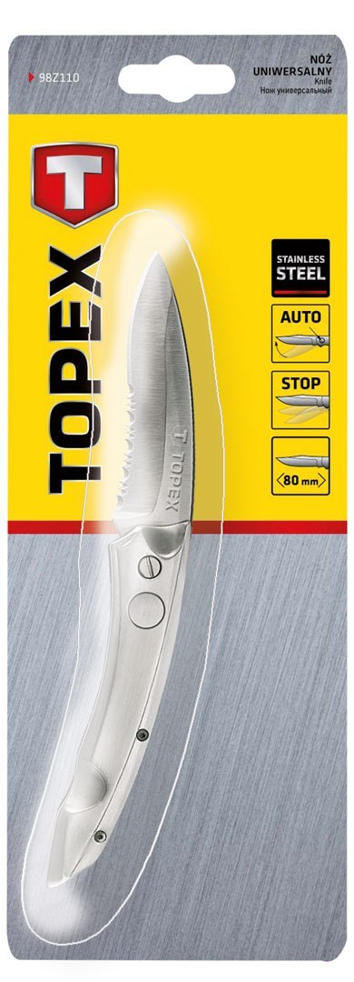 Nóż uniwersalny, ostrze 80 mm, sprężynowy Nóż uniwersalny, ostrze 80 mm, sprężynowy