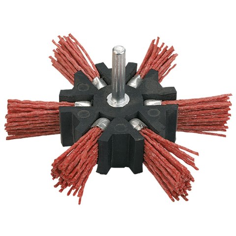 Szczotka ścierna miotełkowa z trzpieniem 100 mm Szczotka ścierna miotełkowa z trzpieniem 100 mm