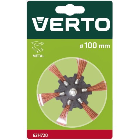 Szczotka ścierna miotełkowa z trzpieniem 100 mm Szczotka ścierna miotełkowa z trzpieniem 100 mm