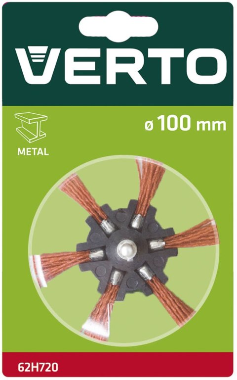 Szczotka ścierna miotełkowa z trzpieniem 100 mm Szczotka ścierna miotełkowa z trzpieniem 100 mm